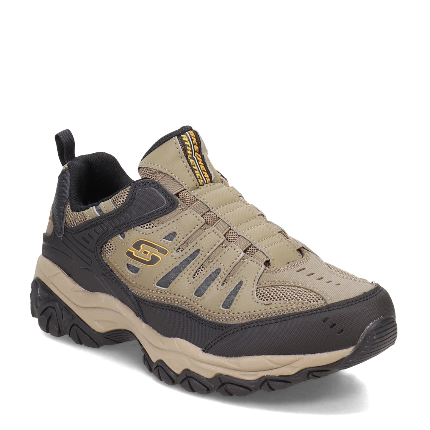 Peltz Shoes  Men's Skechers After Burn M. Fit Sneaker - Wide Width Pebble 51866EWW-PBL