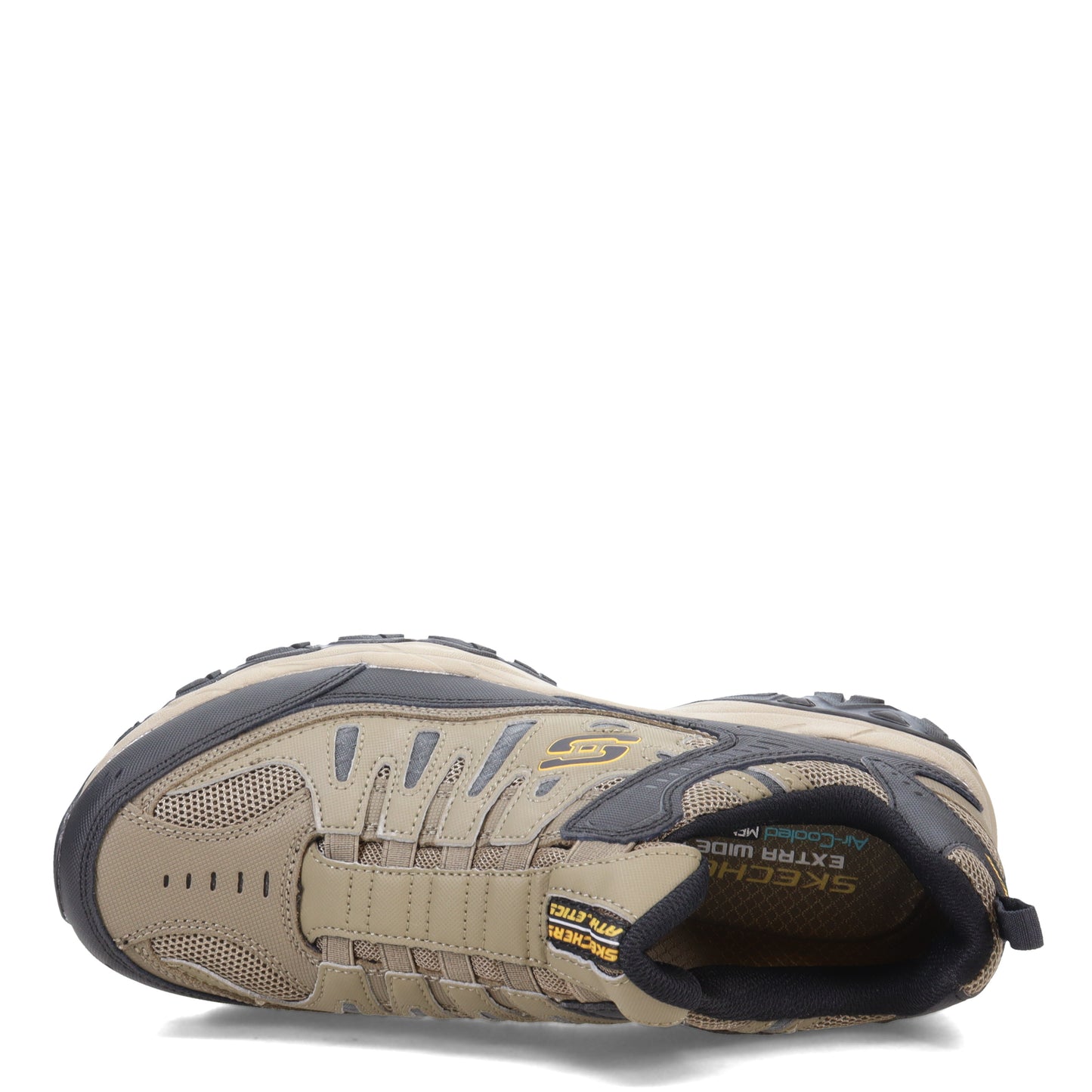 Peltz Shoes  Men's Skechers After Burn M. Fit Sneaker - Wide Width Pebble 51866EWW-PBL