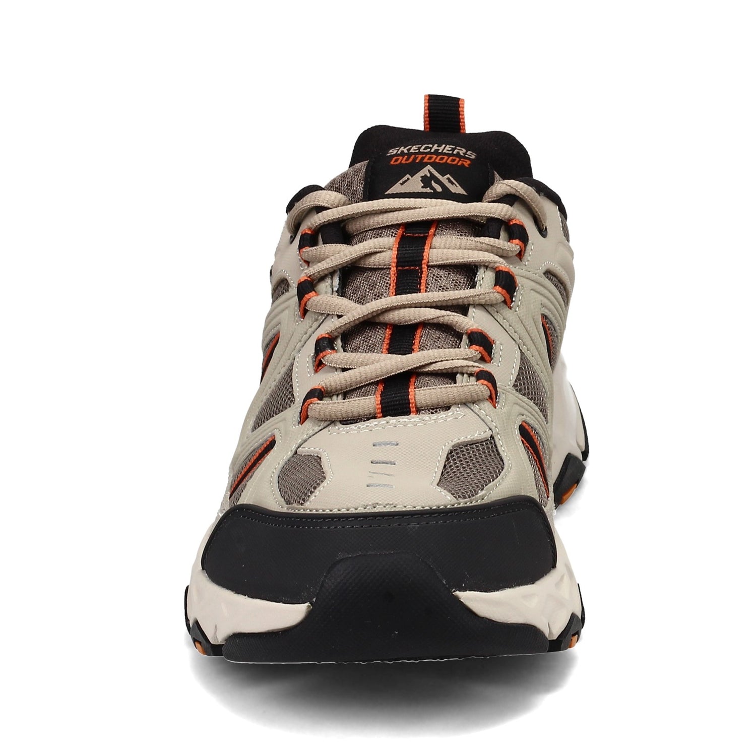 Peltz Shoes  Men's Skechers Relaxed Fit: Crossbar Sneaker - Wide Width Taupe/Black 51885EWW-TPBK