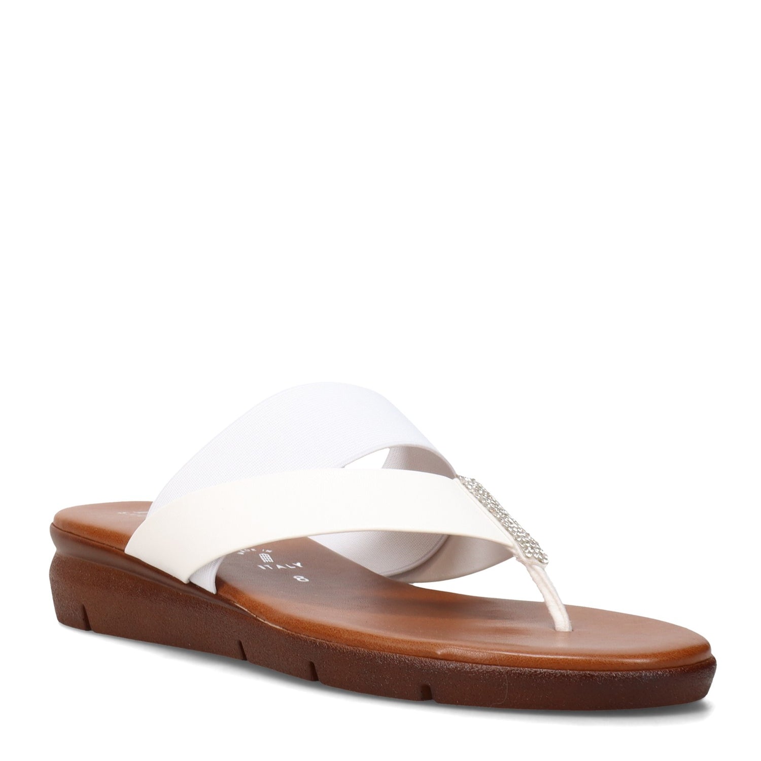 Peltz Shoes  Women's Italian Shoemakers Diorys Sandal WHITE 5191S22-WHITE