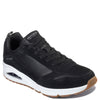 Peltz Shoes  Men's Skechers Street Uno - Stacre Sneaker Black/White 52468-BKW