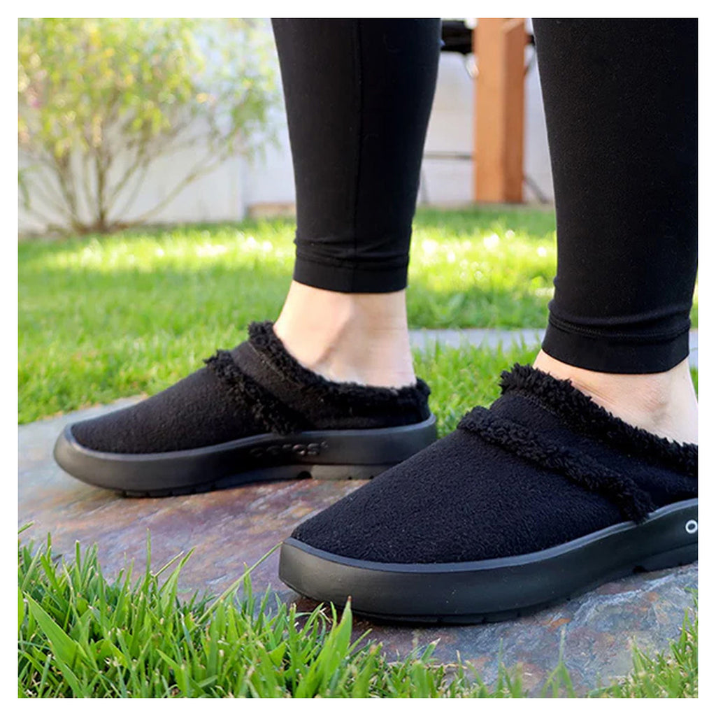 Women's OOfos OOcoozie Mule BLACK 5274BLACK