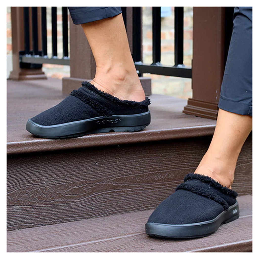 Women's OOfos OOcoozie Mule BLACK 5274BLACK