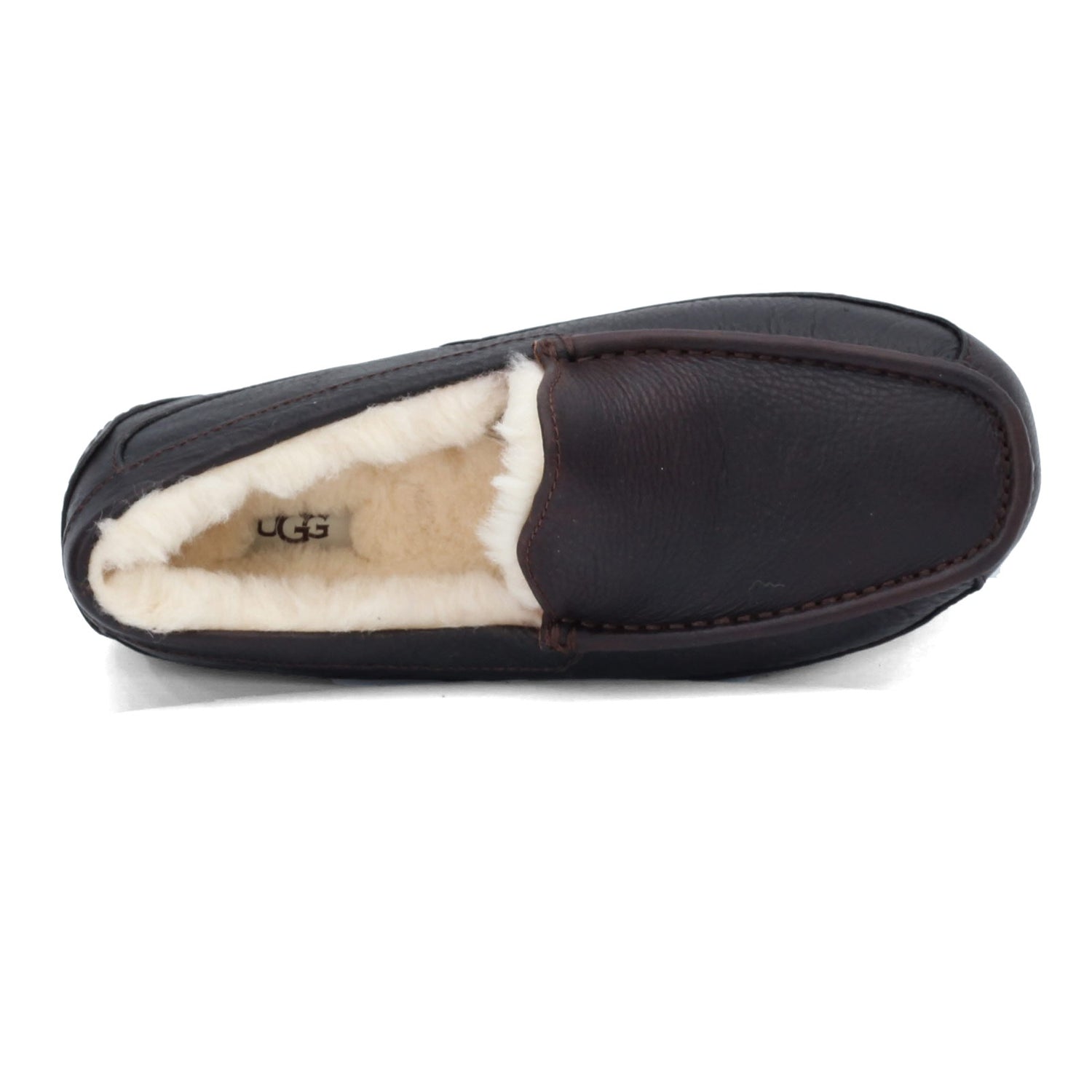 Peltz Shoes  Men's Ugg Ascot Slipper China Tea Leather 5379-CTEA