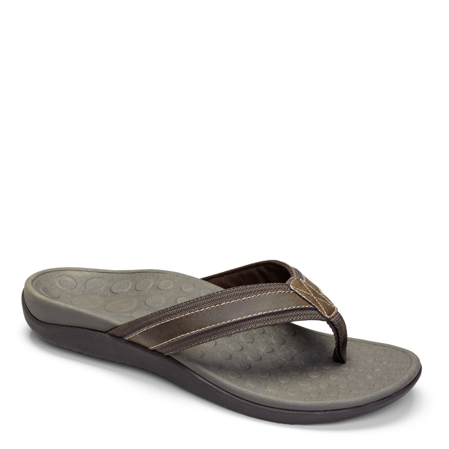 Peltz Shoes  Men's Vionic Tide Sandal BROWN 544TIDE-BRN