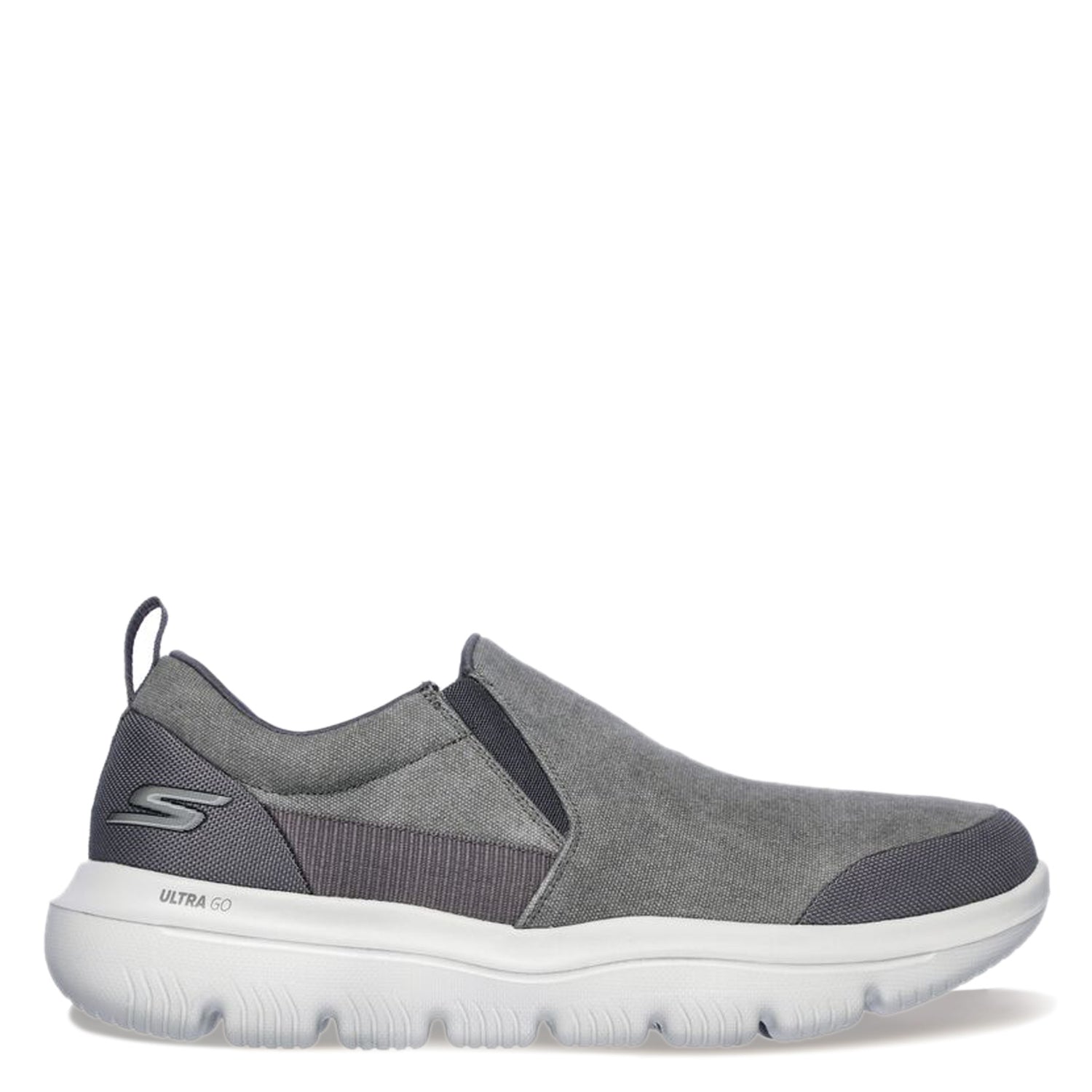 Peltz Shoes  Men's Skechers GOwalk Evolution Ultra Sneaker - Ramble - Wide Width CHARCOAL 54736WW-CHAR