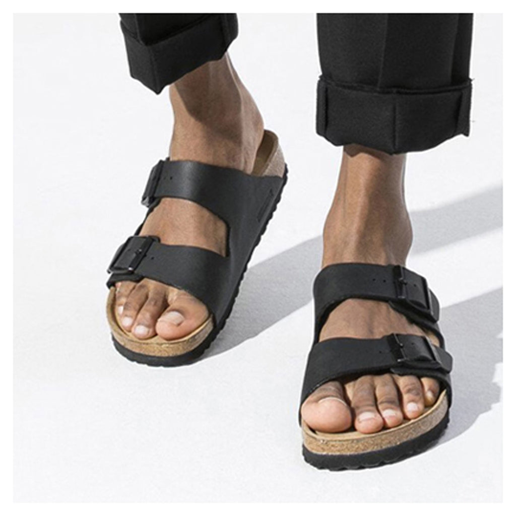 Men's Birkenstock, Arizona Soft Footbed Birko Flor Sandal - Regular Fit