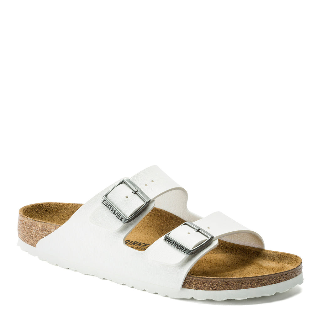 Women's Birkenstock Arizona Birko-Flor Sandal - Narrow Fit WHITE 552683 N