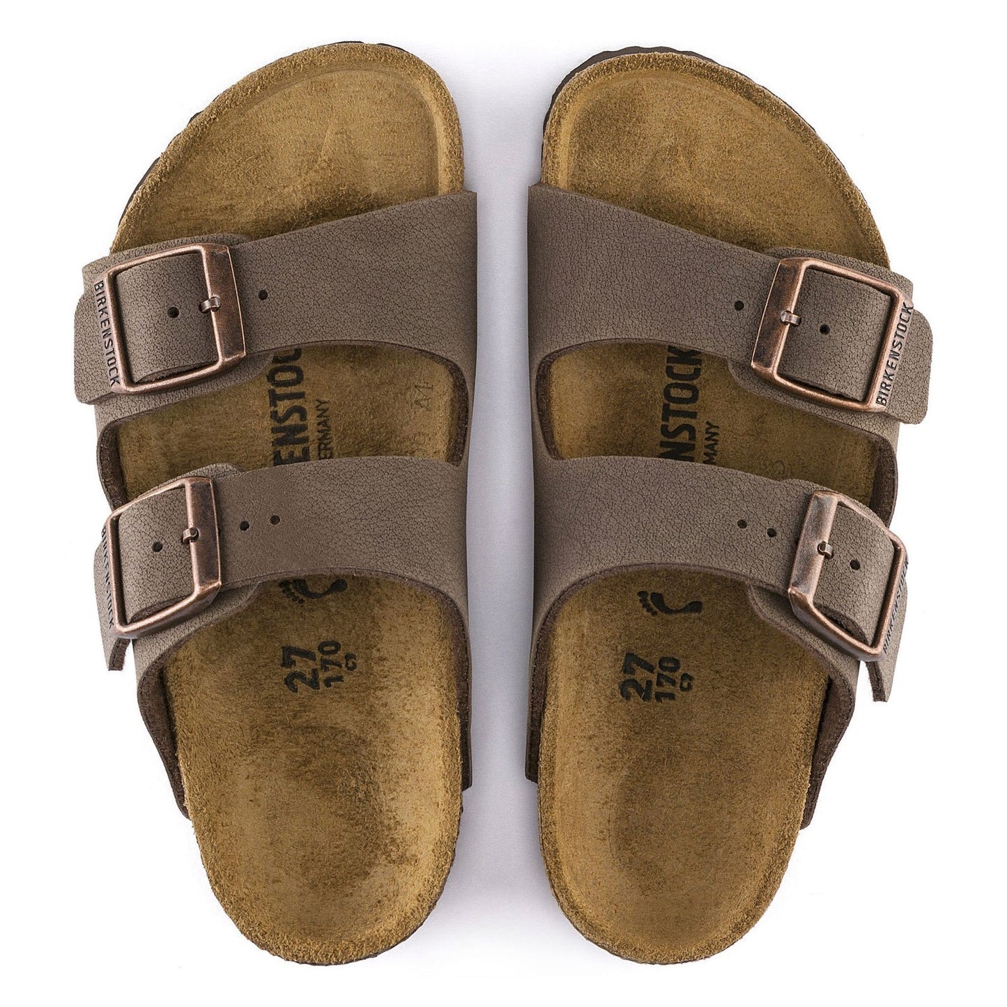 Peltz Shoes  Kid's Birkenstock Arizona Sandal - Little Kid - Narrow Width MOCHA 552893N