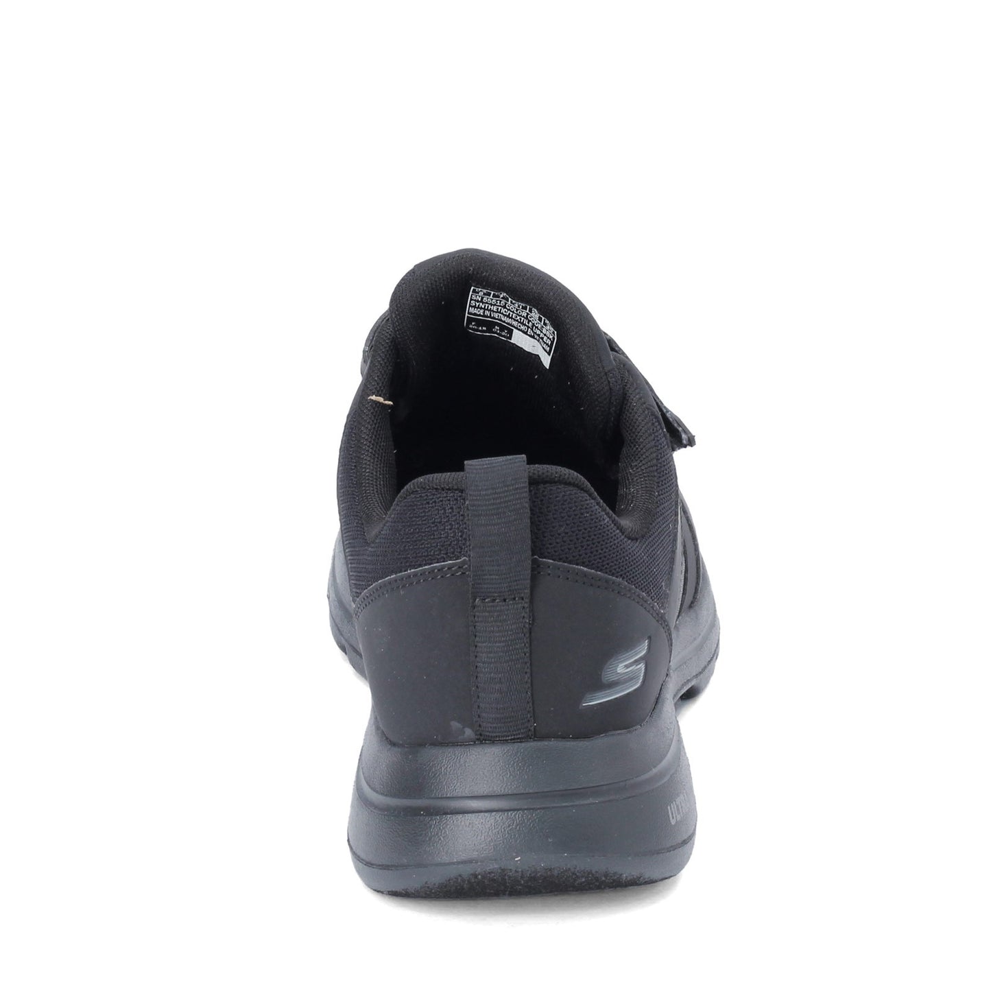 Peltz Shoes  Men's Skechers GOwalk 5 - Wistful Sneaker - Wide Width SOLID BLACK 55515EWW-BBK