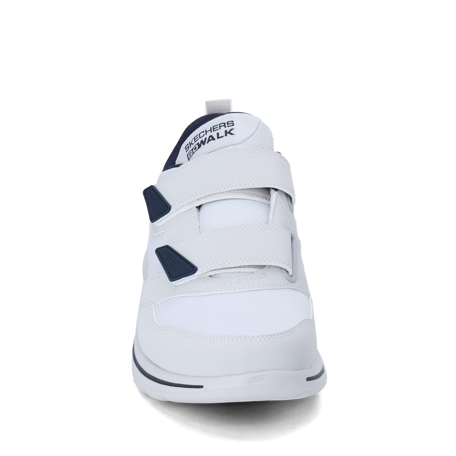 Peltz Shoes  Men's Skechers GOwalk 5 - Wistful Sneaker WHITE NAVY 55515-WNV