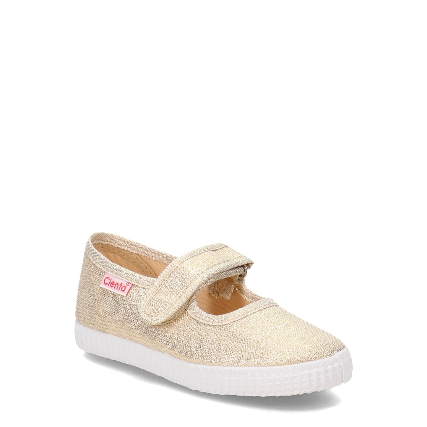 Peltz Shoes  Girl's Cienta Glitter Mary Jane Sneaker - Toddler & Little Kid GOLD 56083.25