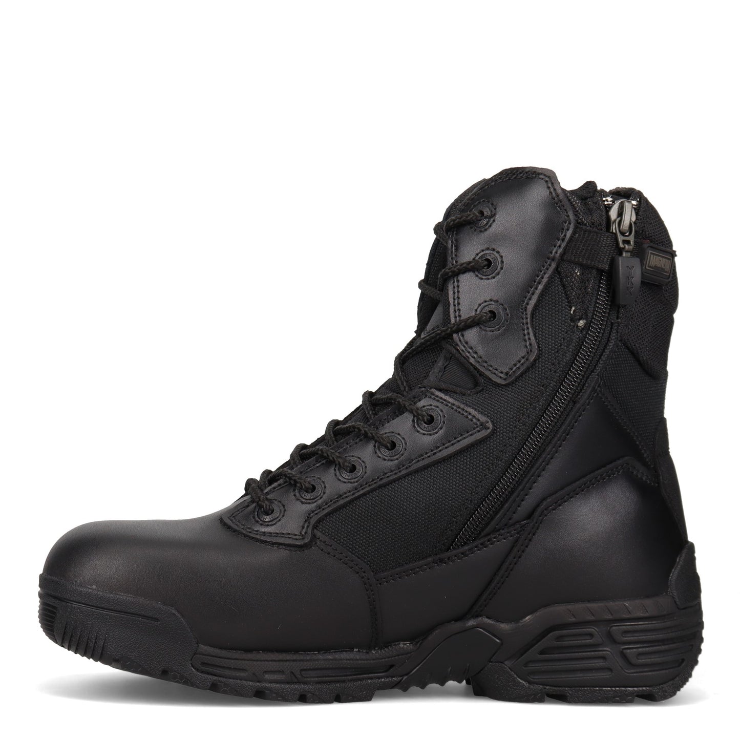 Peltz Shoes  Men's Magnum Stealth Force 8.0 Work Boot BLACK 5870