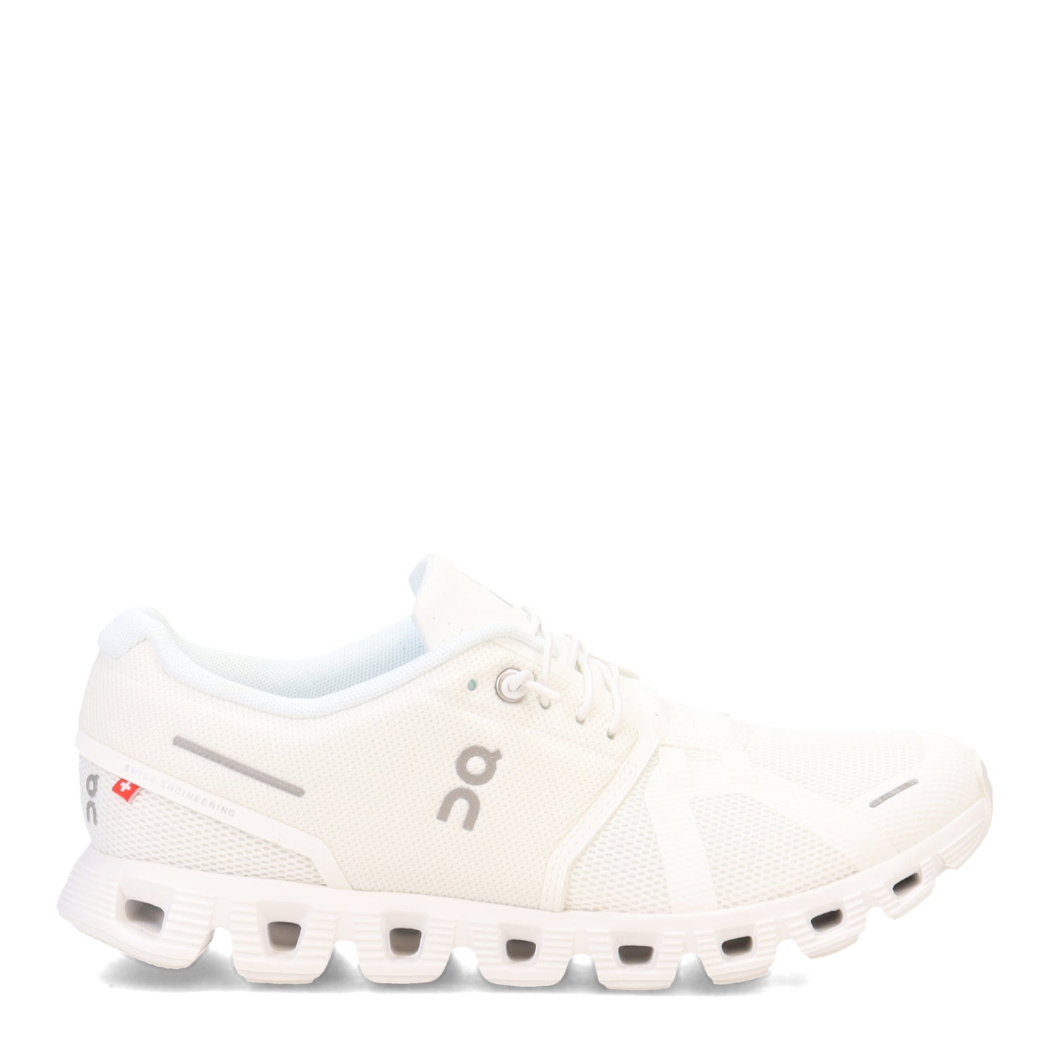 Peltz Shoes  Men's On Running Cloud 5 Running Shoe WHITE 59.98376