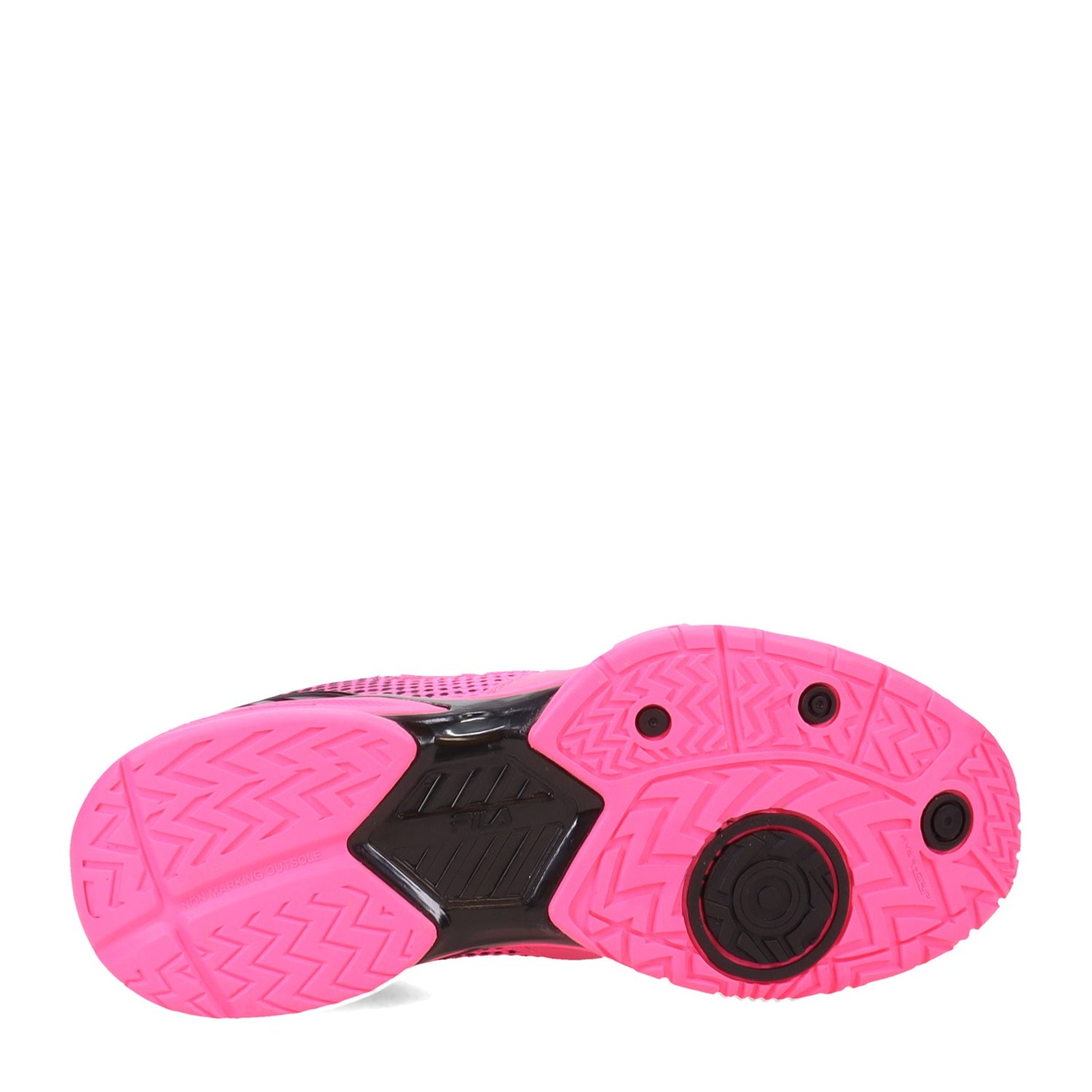Peltz Shoes  Women's Fila Volley Zone Pickleball Shoe KOPK/BLK/KOPK 5PM00599-660