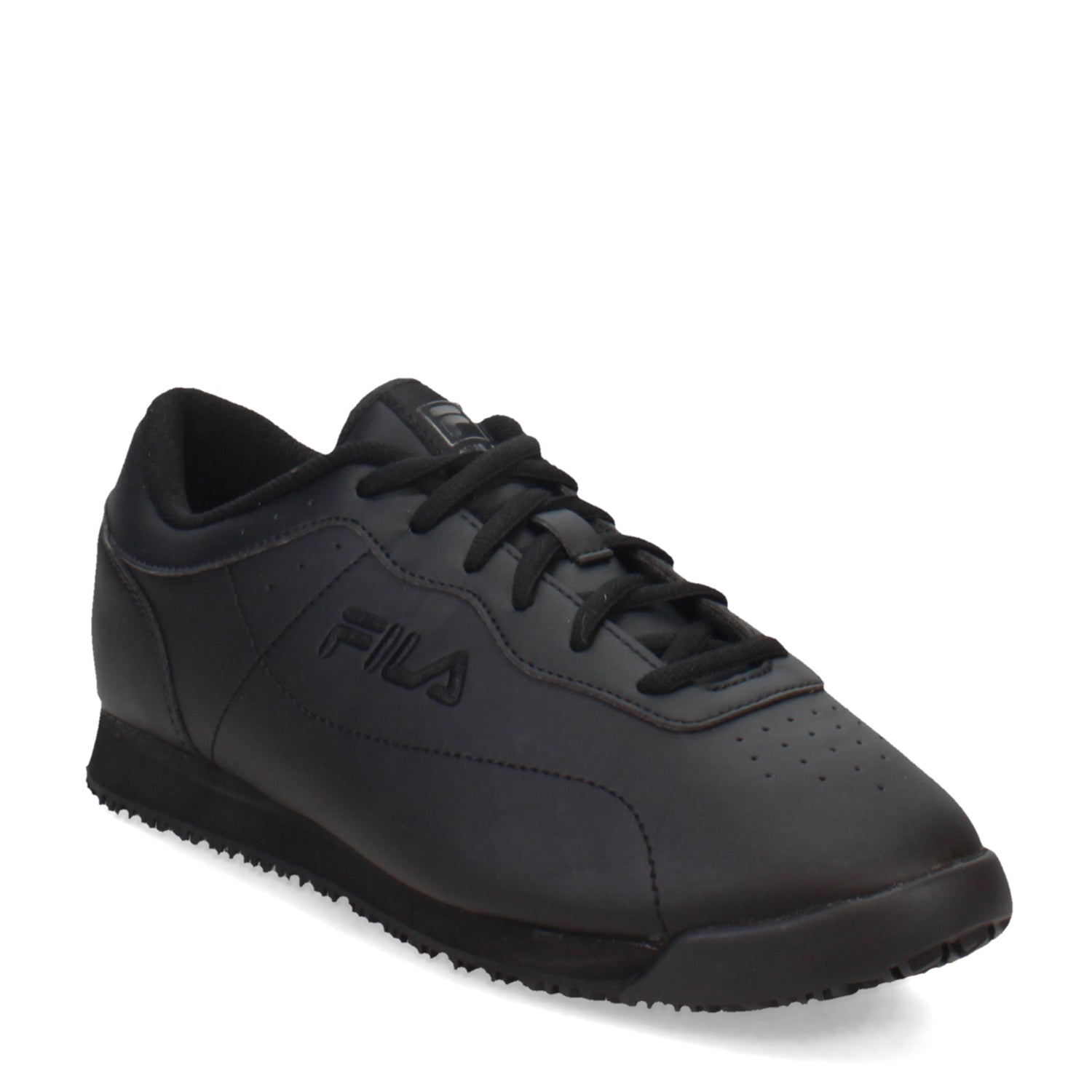 Peltz Shoes  Women's Fila Memory Viable SR Work Sneaker - Wide Width Black 5SLW5000-001