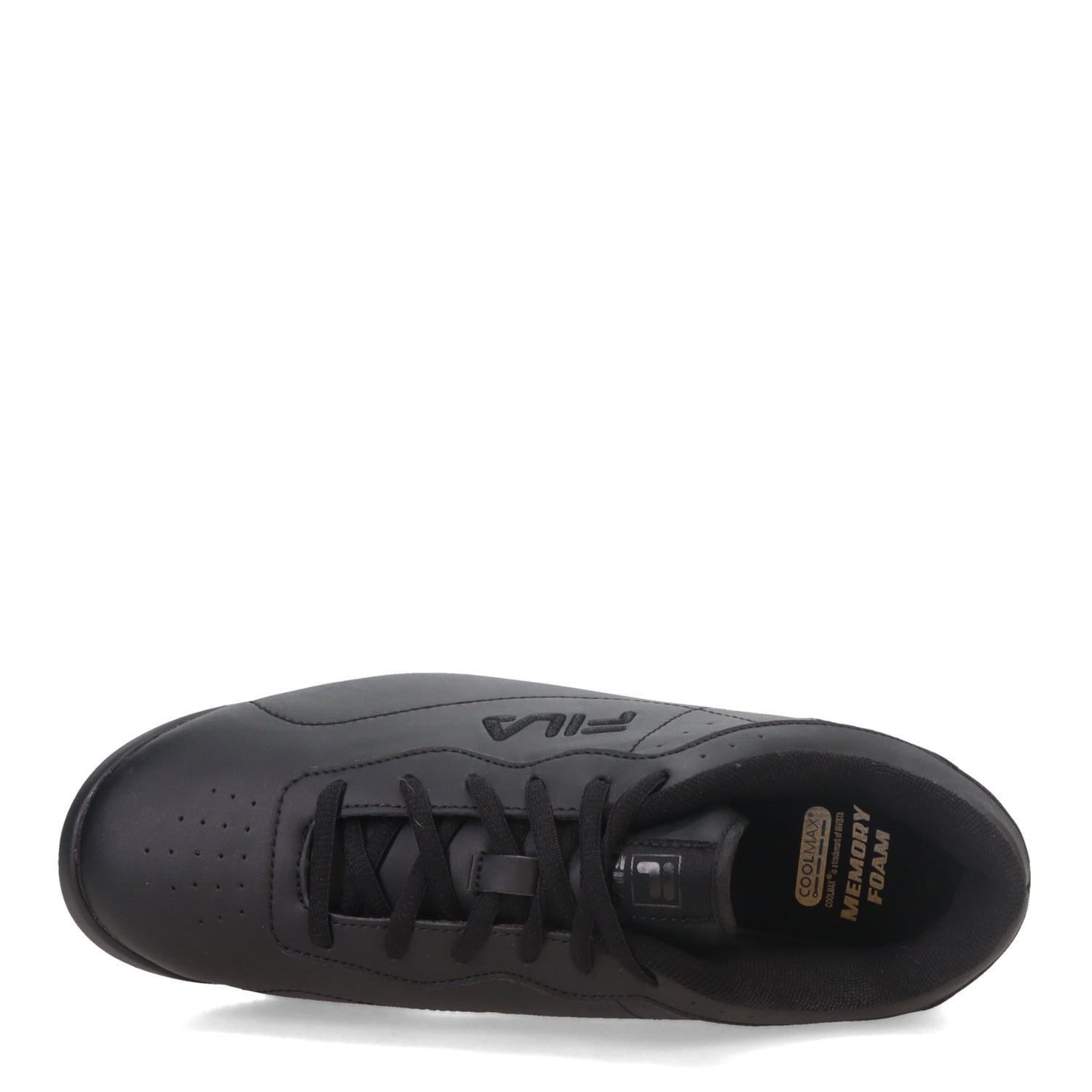 Peltz Shoes  Women's Fila Memory Viable SR Work Sneaker - Wide Width Black 5SLW5000-001