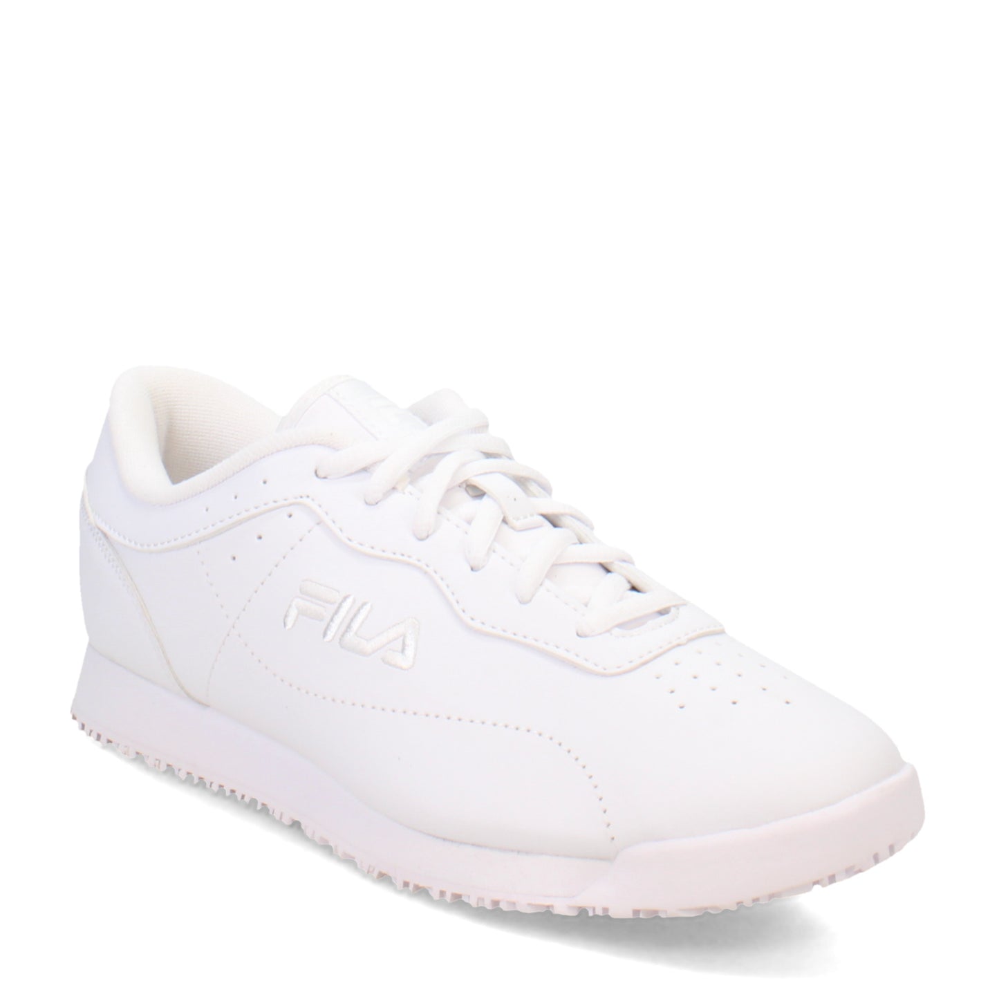 Peltz Shoes  Women's Fila Memory Viable SR Work Sneaker - Wide Width White 5SLW5000-100