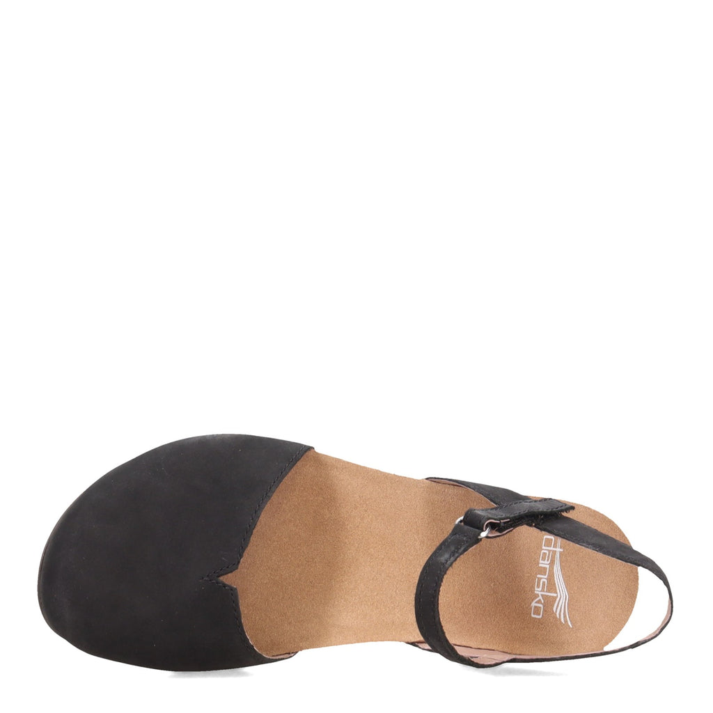 Women's Dansko Rowan Flat BLACK NUBUCK 6025-105300