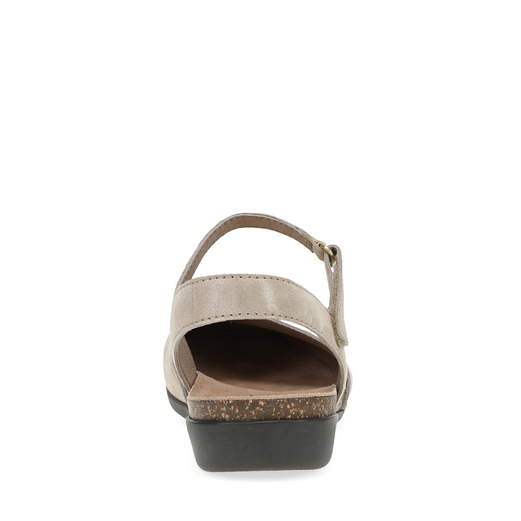 Women's Dansko Rowan Flat BEIGE SPARKLE SUEDE 6025-175300