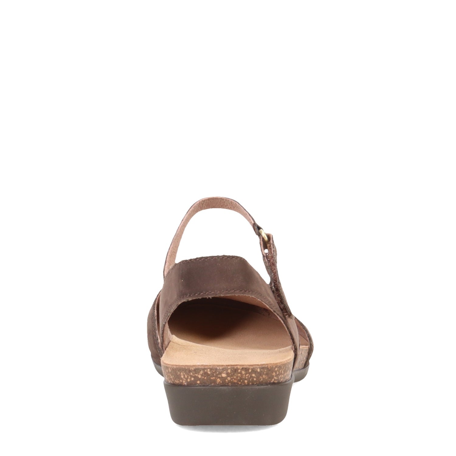 Peltz Shoes  Women's Dansko Rowan Flat Chocolate 6025-455300