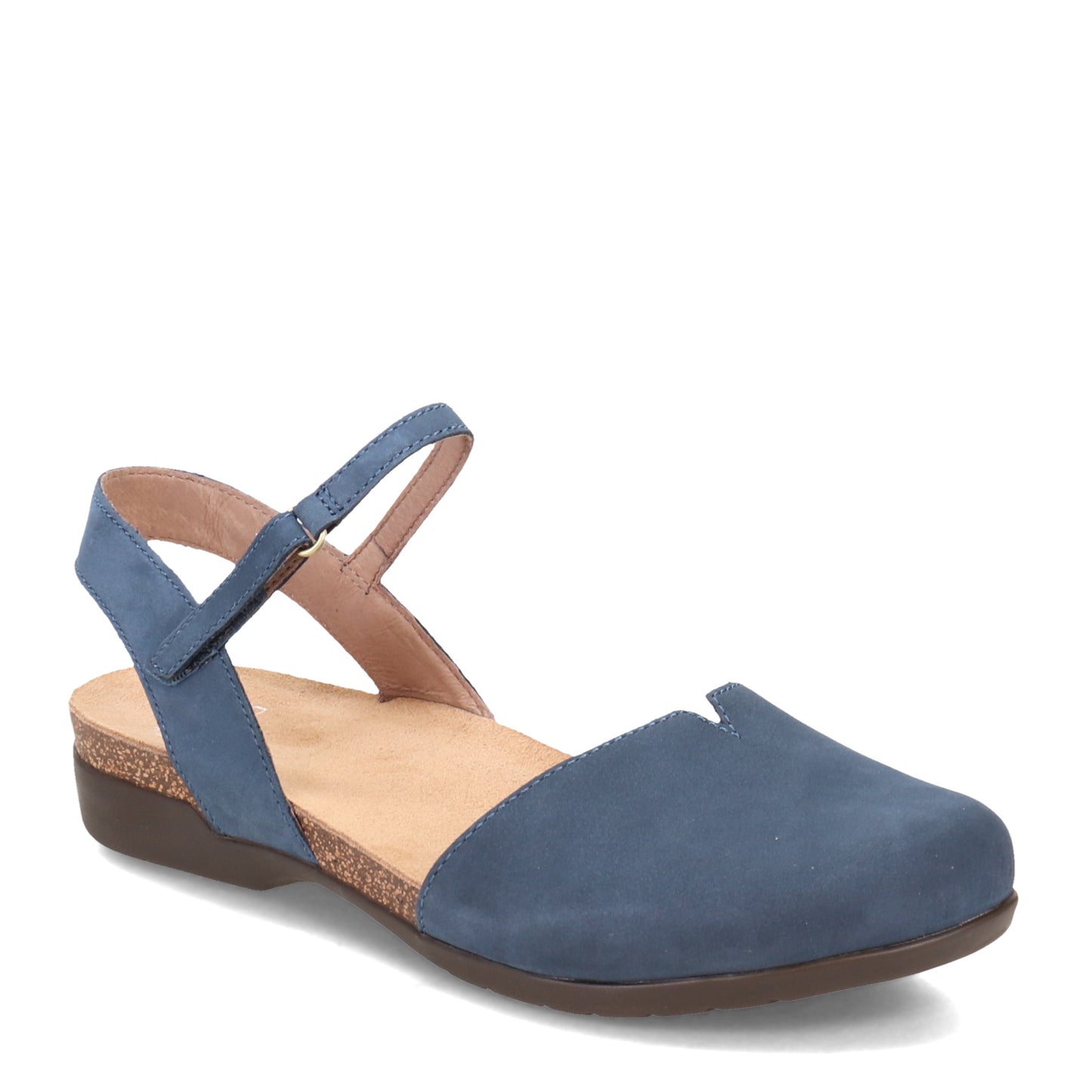 Peltz Shoes  Women's Dansko Rowan Flat Navy 6025-755300