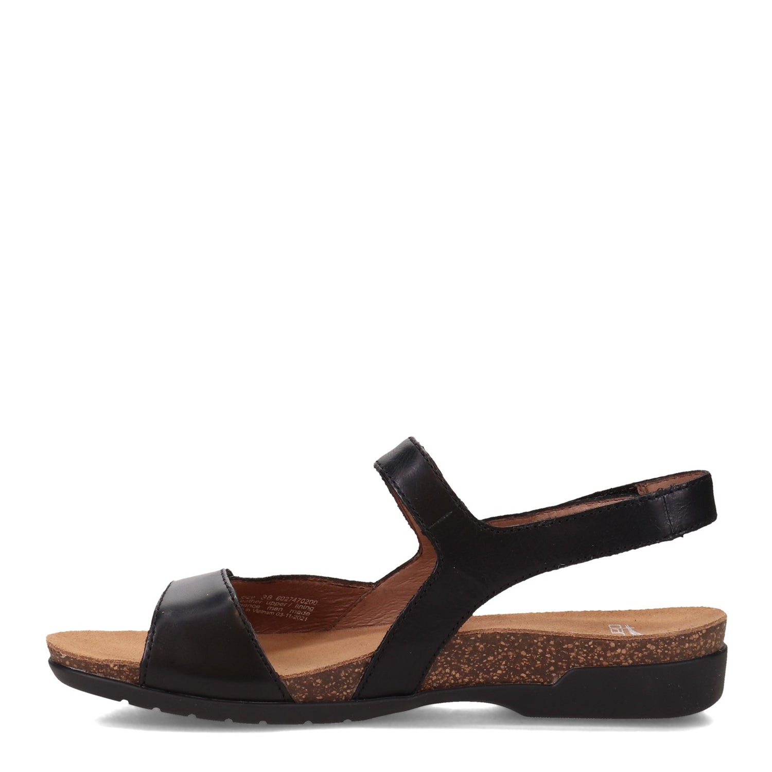 Peltz Shoes  Women's Dansko Ronda Sandal Black 6027-470200