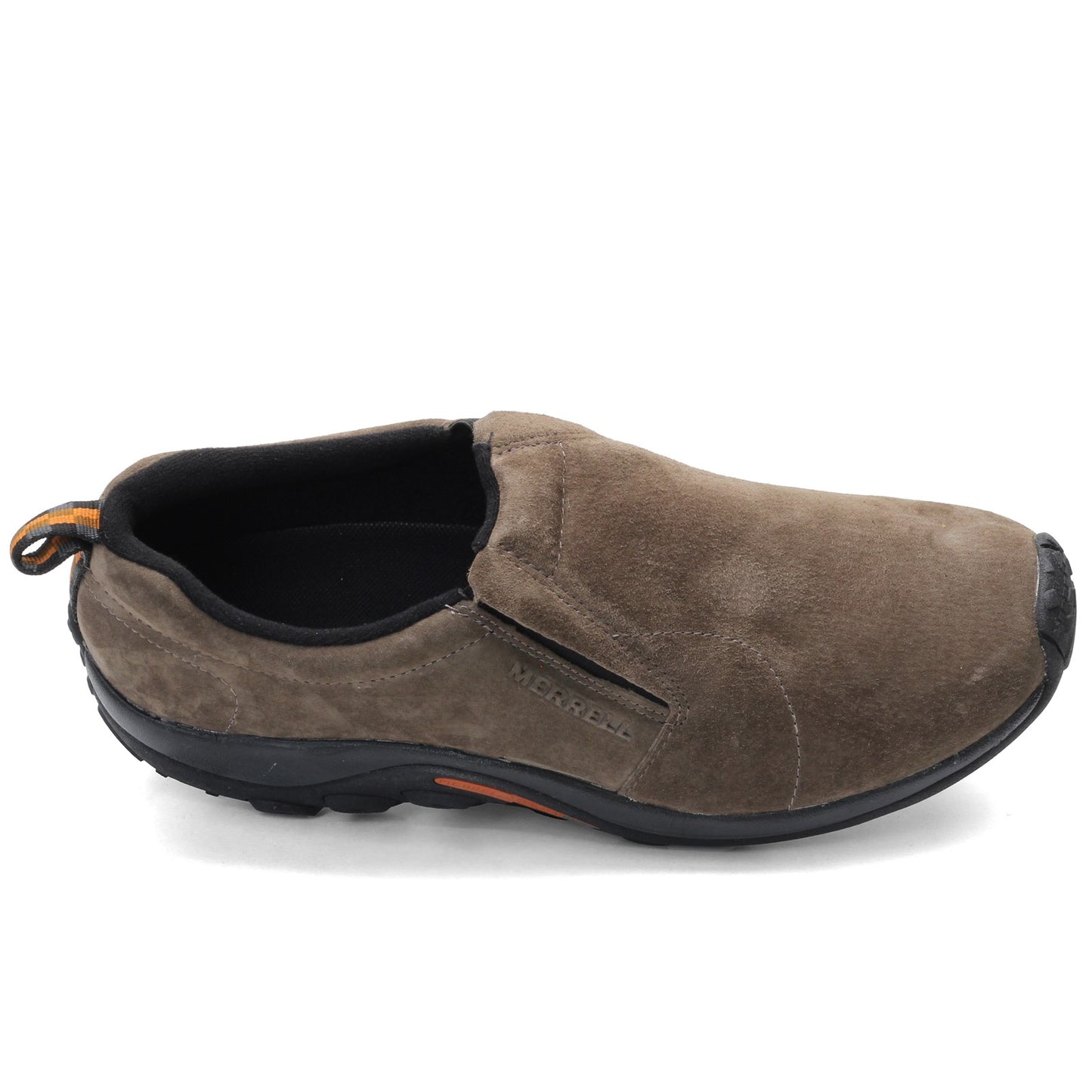 Peltz Shoes  Men's Merrell Jungle Moc Slip-On GUNSMOKE 60787