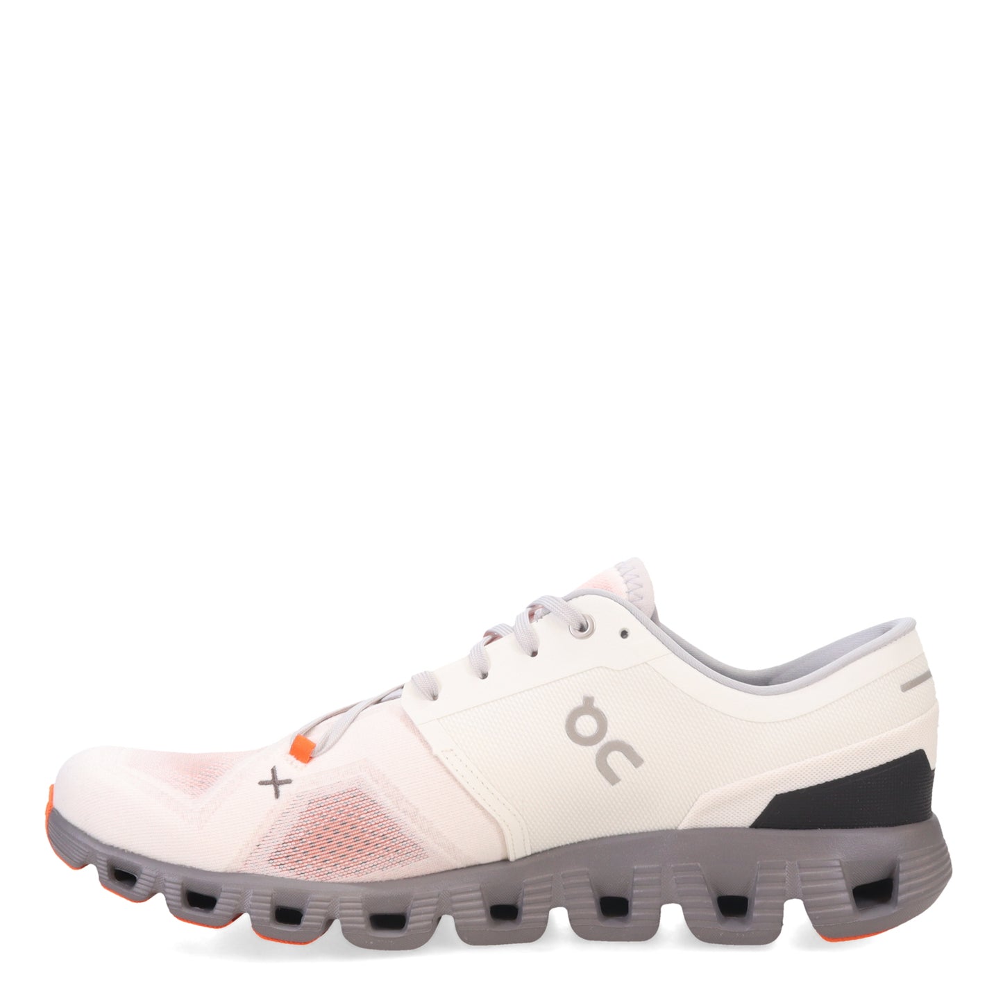 Peltz Shoes  Men's On Running Cloud X 3 Running Shoe Ivory/Alloy 60.98254