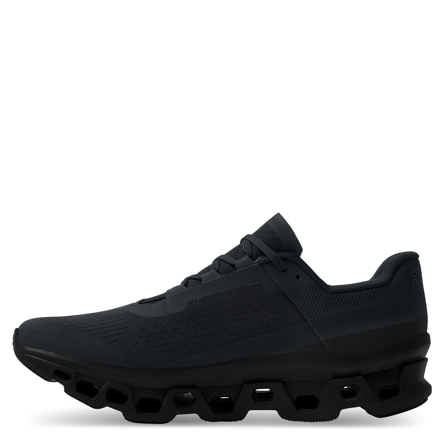 Peltz Shoes  Men's On Running Cloudmonster Running Shoe ALL BLACK 61.99025