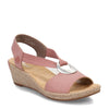 Peltz Shoes  Women's Rieker Fanni H6 Sandal DARKROSE 624H6-31