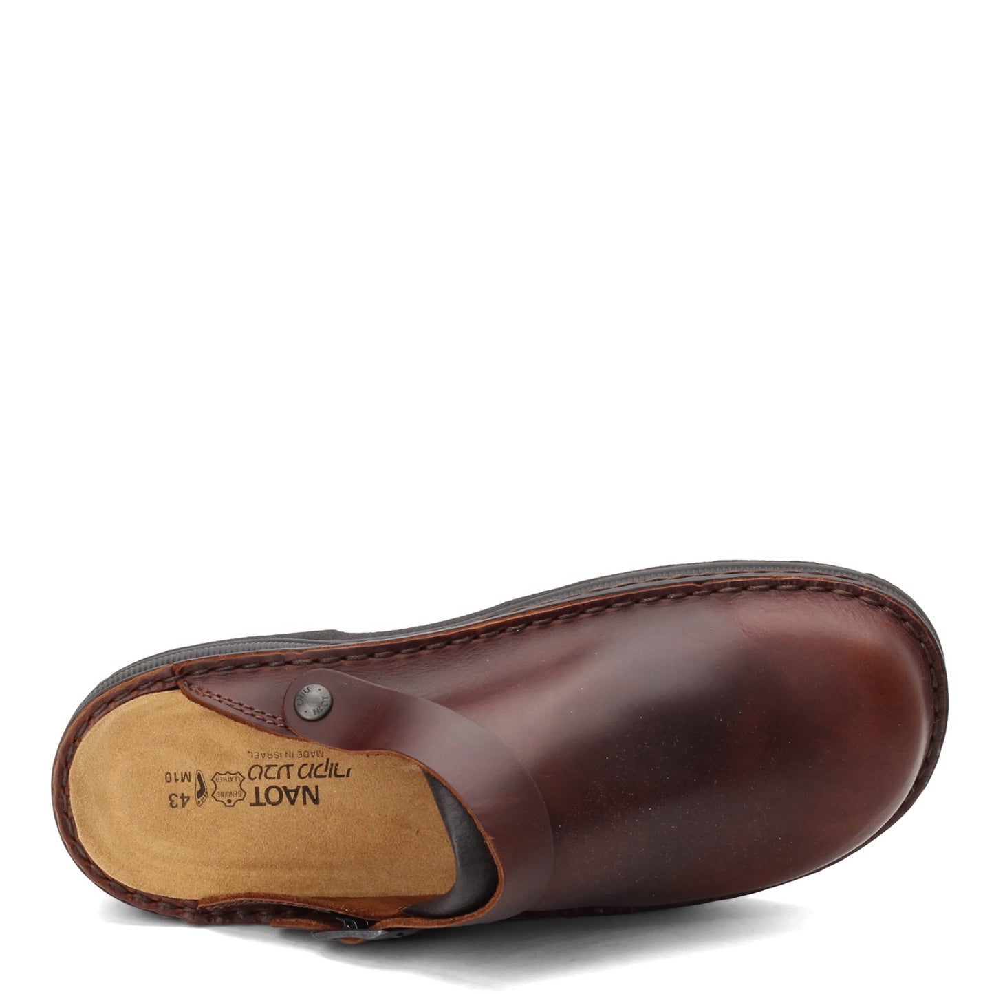 Peltz Shoes  Men's Naot Glacier Clog Brown 62711-739
