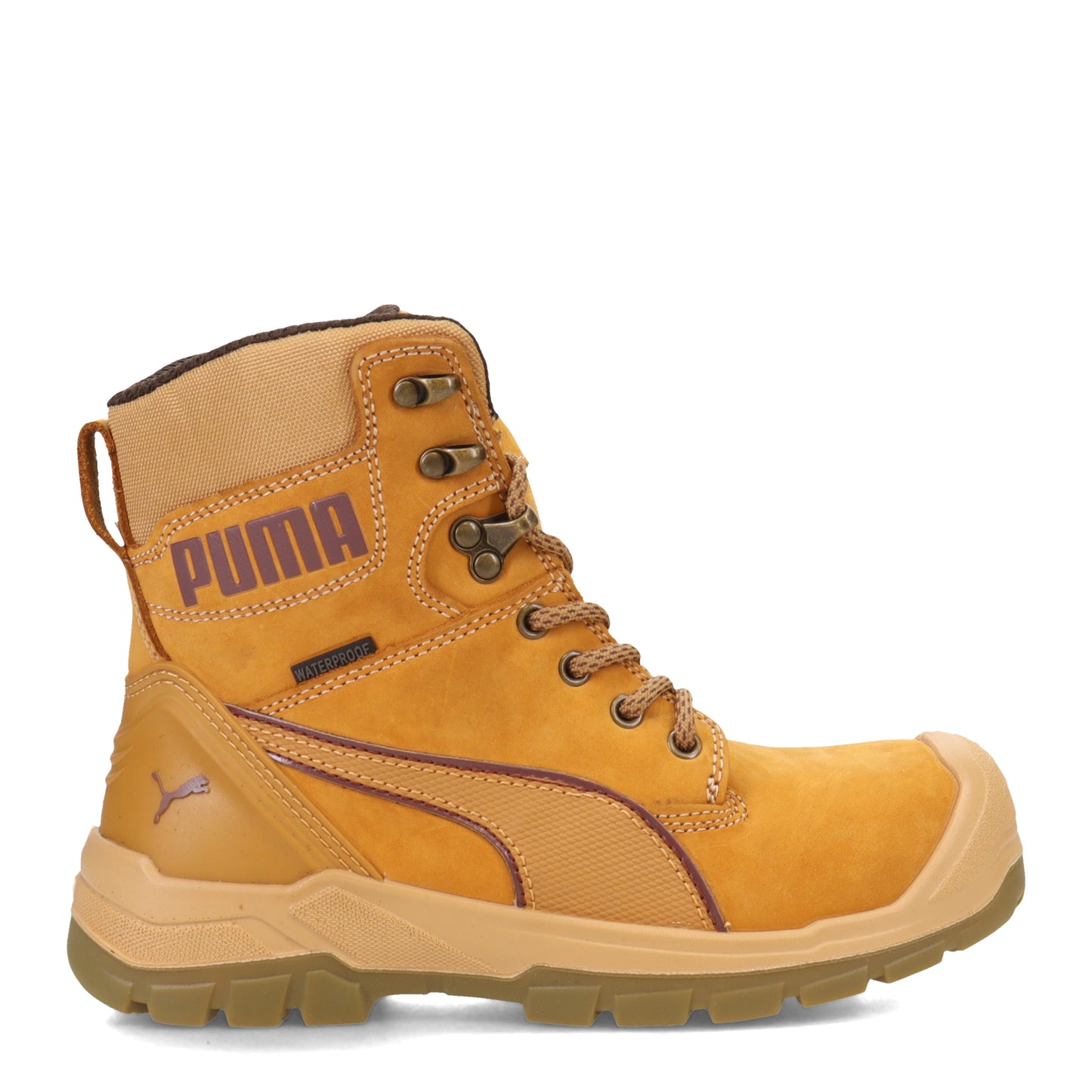 Peltz Shoes  Women's PUMA Conquest 7 Composite Toe SR WP EH Work Boot WHEAT 630565