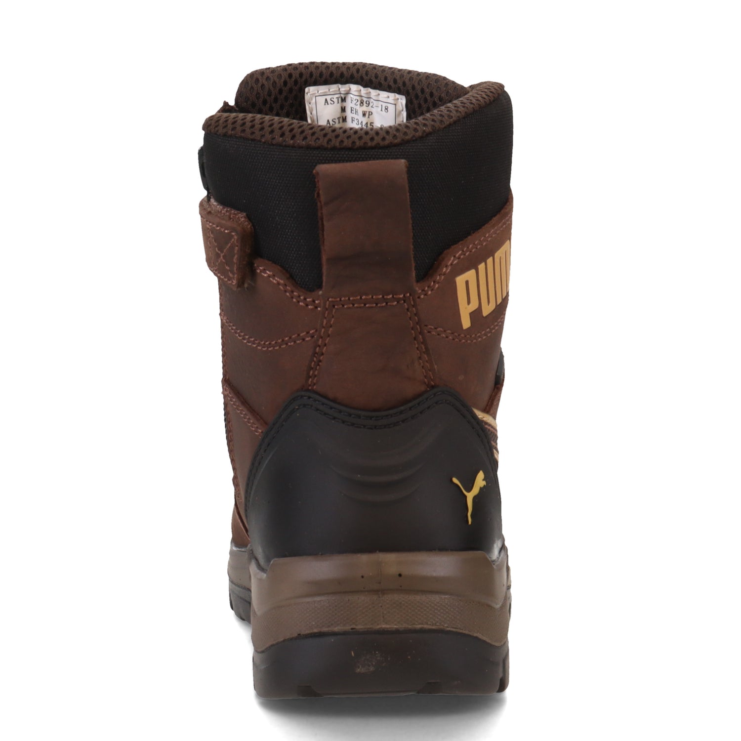 Peltz Shoes  Men's Puma Conquest 7 Inch Soft Toe Work Boot BROWN 630915