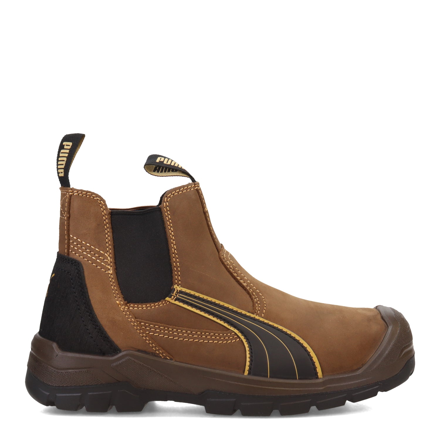 Peltz Shoes  Men's PUMA Safety Tanami Mid Boot BROWN 630935