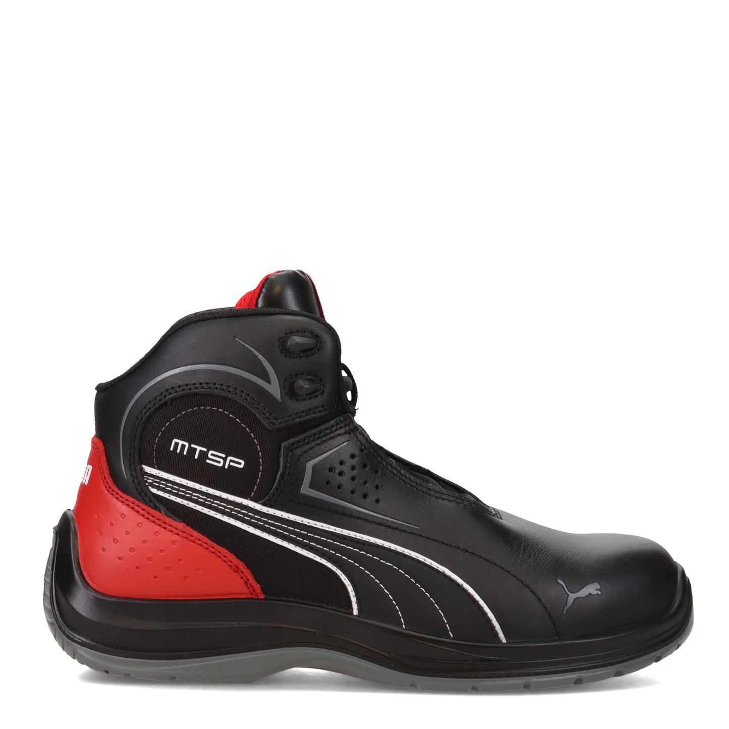 Peltz Shoes  Men's PUMA Safety Touring Mid Boot BLACK 632615