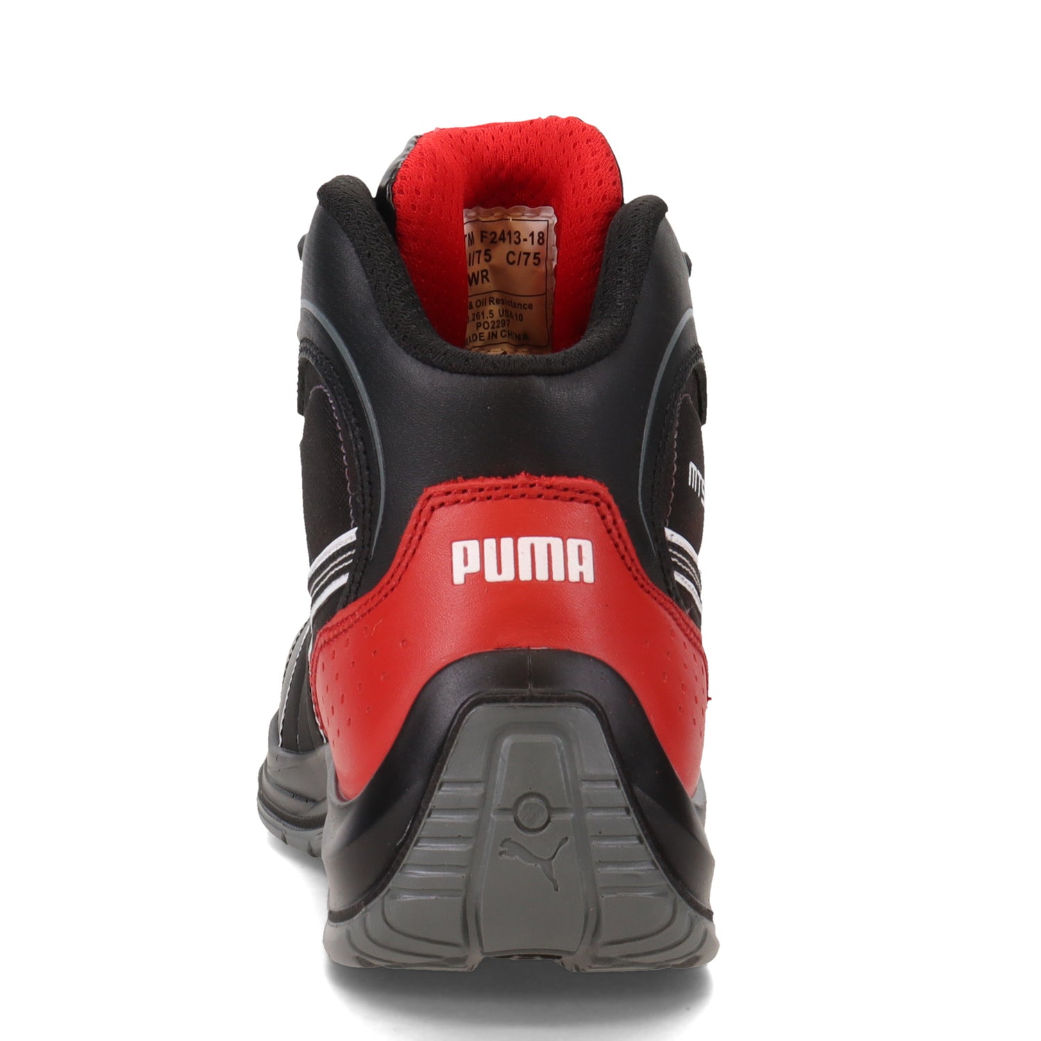 Peltz Shoes  Men's PUMA Safety Touring Mid Boot BLACK 632615