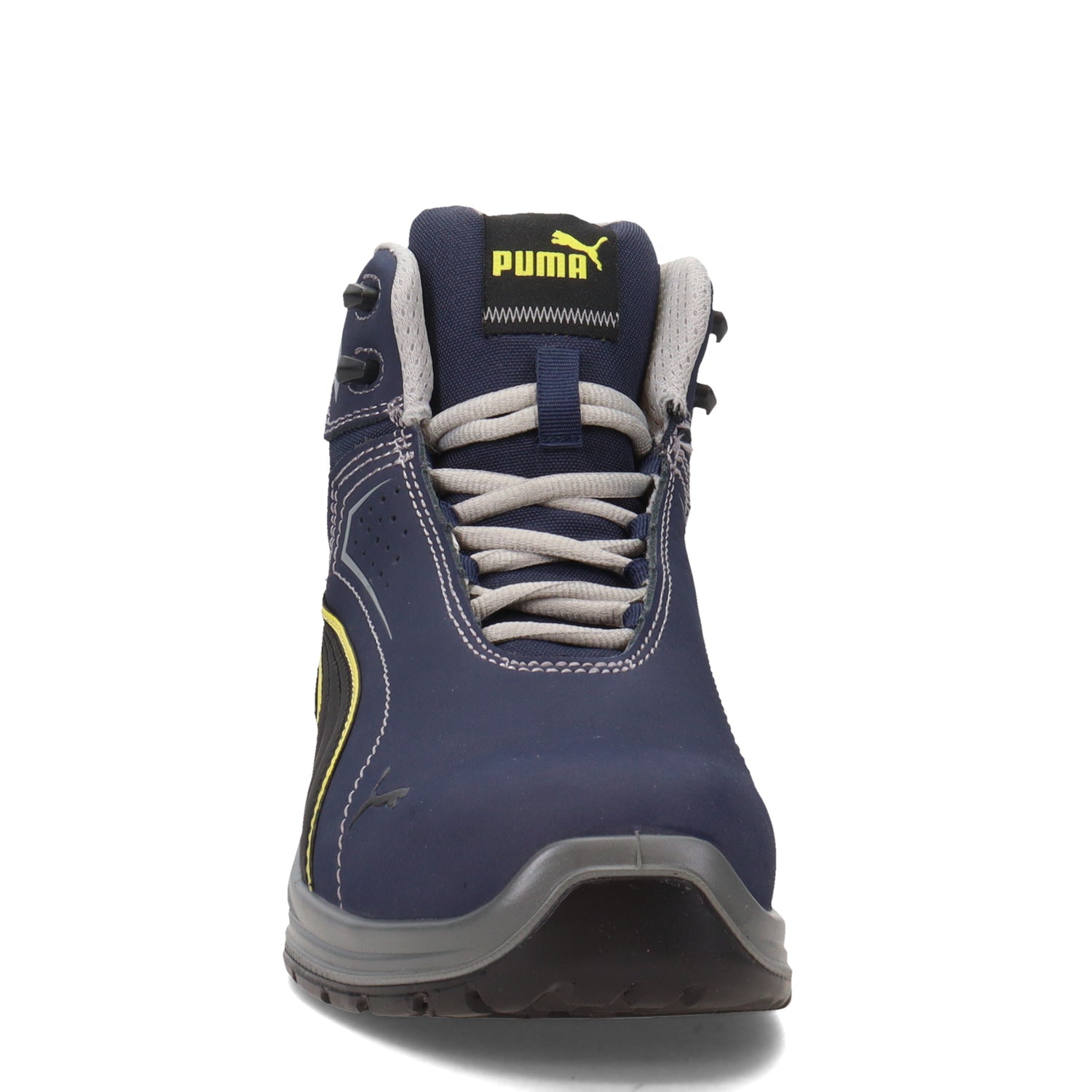 Peltz Shoes  Men's PUMA Safety Touring Mid Boot BLUE 632635