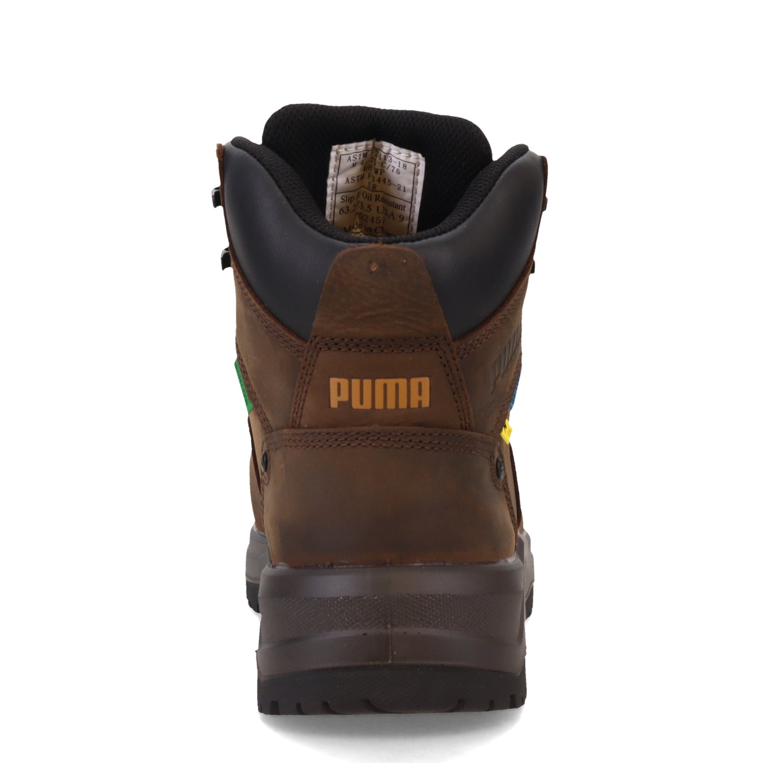 Peltz Shoes  Men's PUMA Safety Granite HD MT Mid Comp Toe Boot Brown 632735