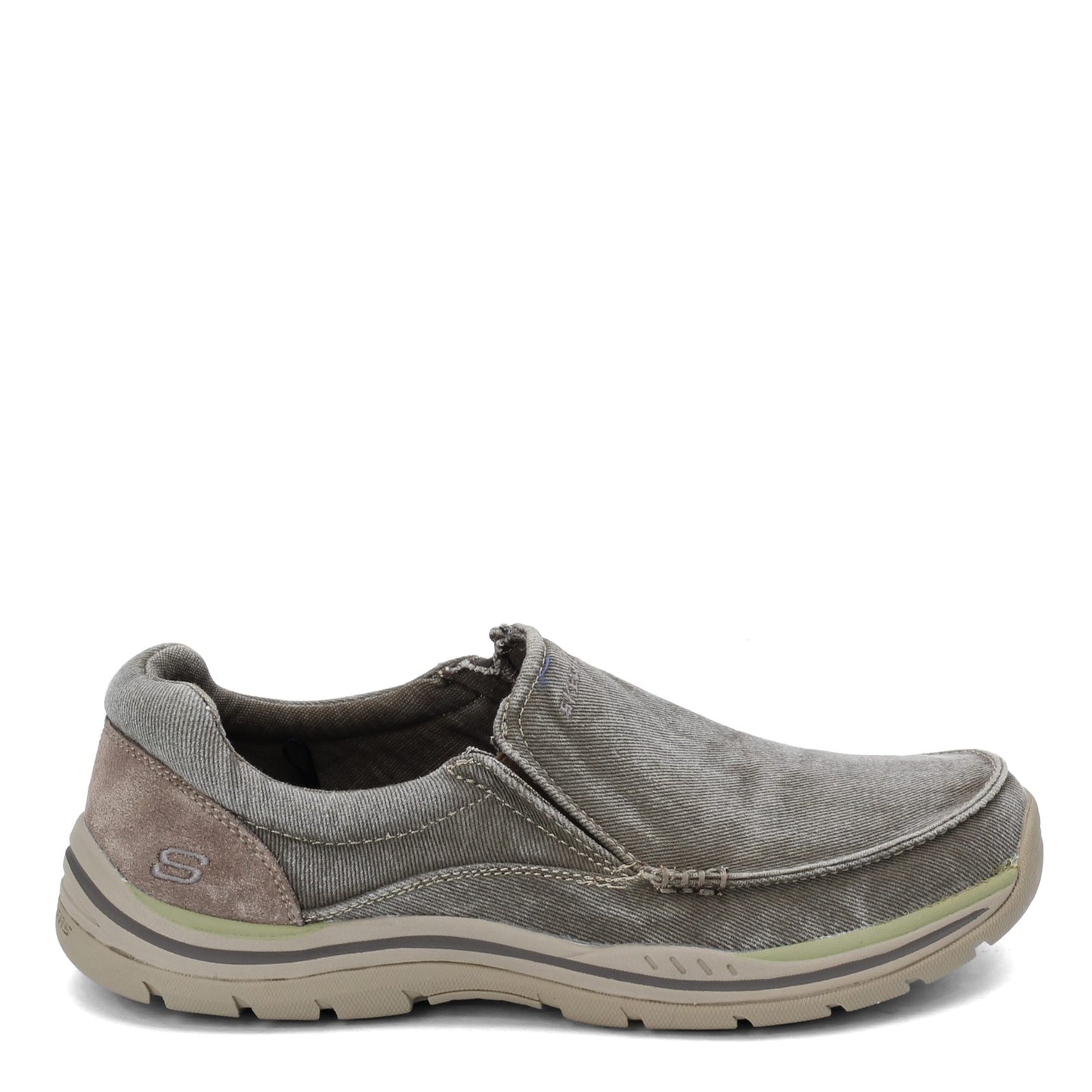 Peltz Shoes  Men's Skechers Expected - Avillo Slip on Shoe KHAKI 64109EW-KHK