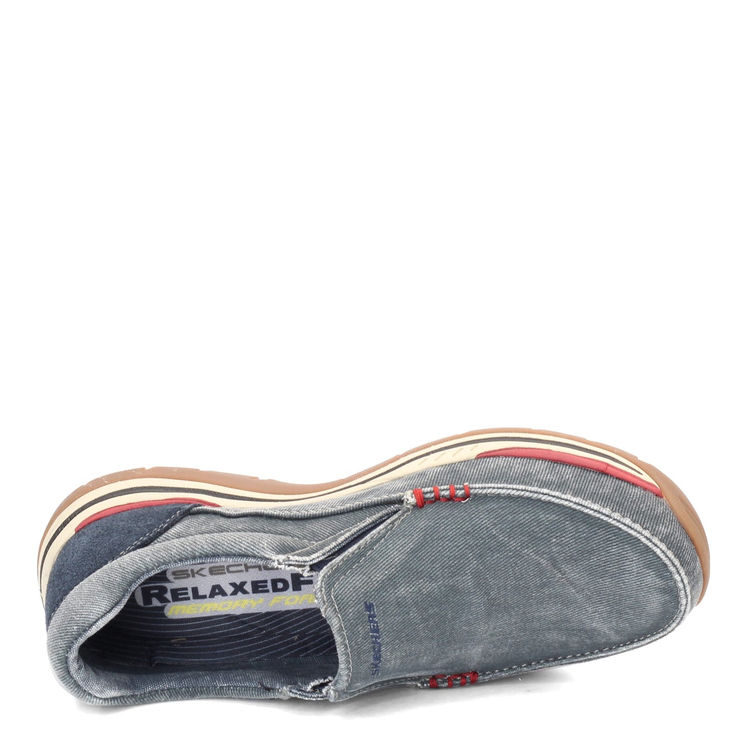 Peltz Shoes  Men's Skechers Relaxed Fit: Expected - Avillo Slip-On NAVY 64109-NVY