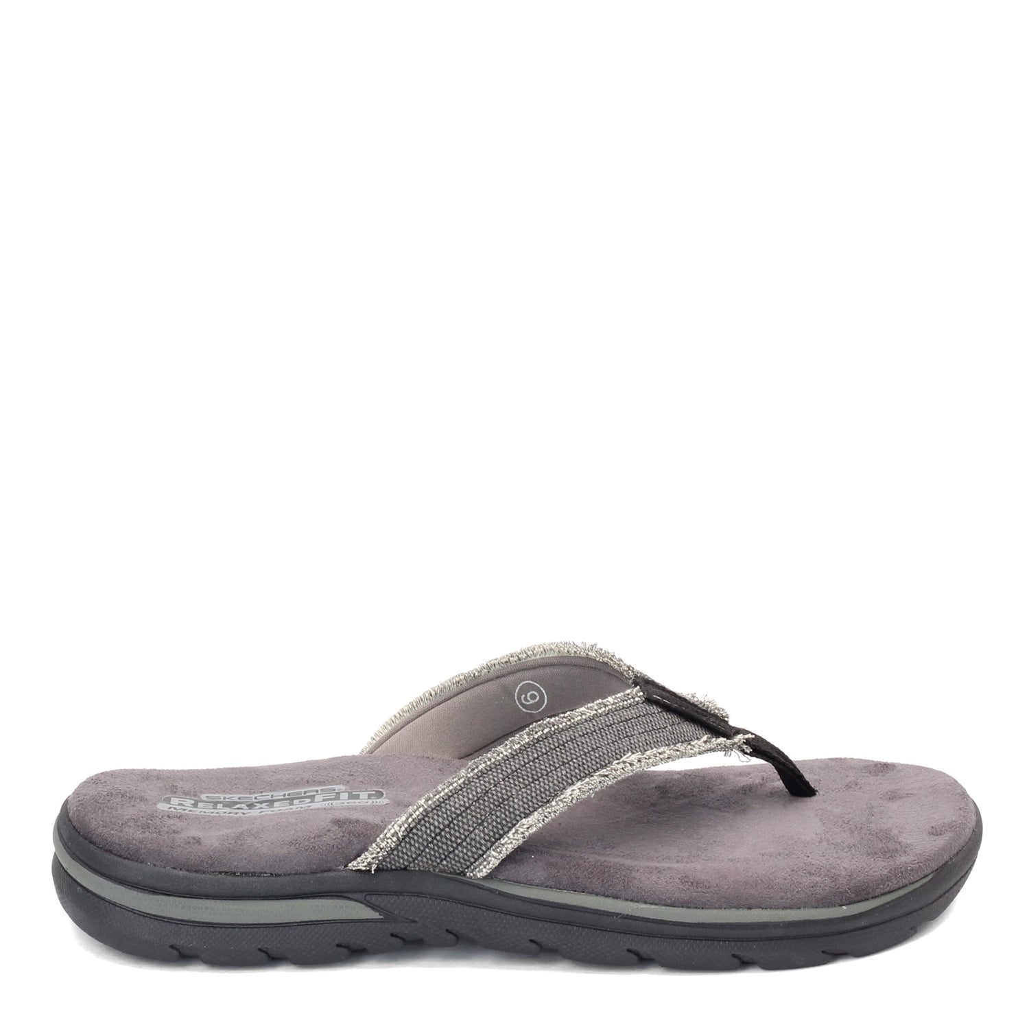 Peltz Shoes  Men's Skechers Relaxed Fit: Supreme - Bosnia Sandal BLACK 64152-BLK