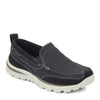 Peltz Shoes  Men's Skechers Relaxed Fit: Superior - Milford Slip-On BLACK 64365-BLK