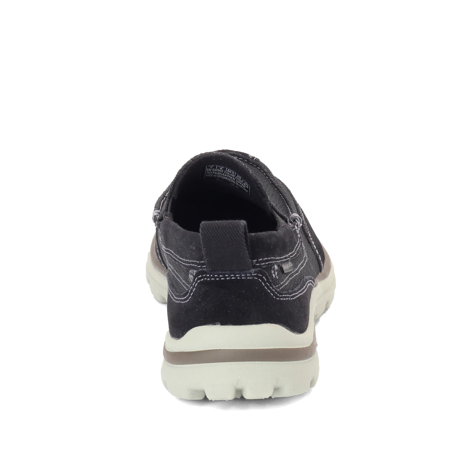 Peltz Shoes  Men's Skechers Relaxed Fit: Superior - Milford Slip-On BLACK 64365-BLK