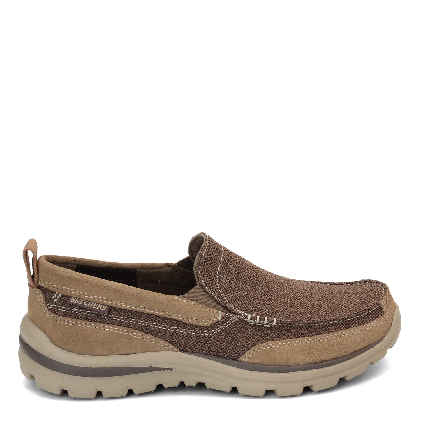 Peltz Shoes  Men's Skechers Relaxed Fit: Superior - Milford Slip-On LIGHT BROWN 64365-LTBR