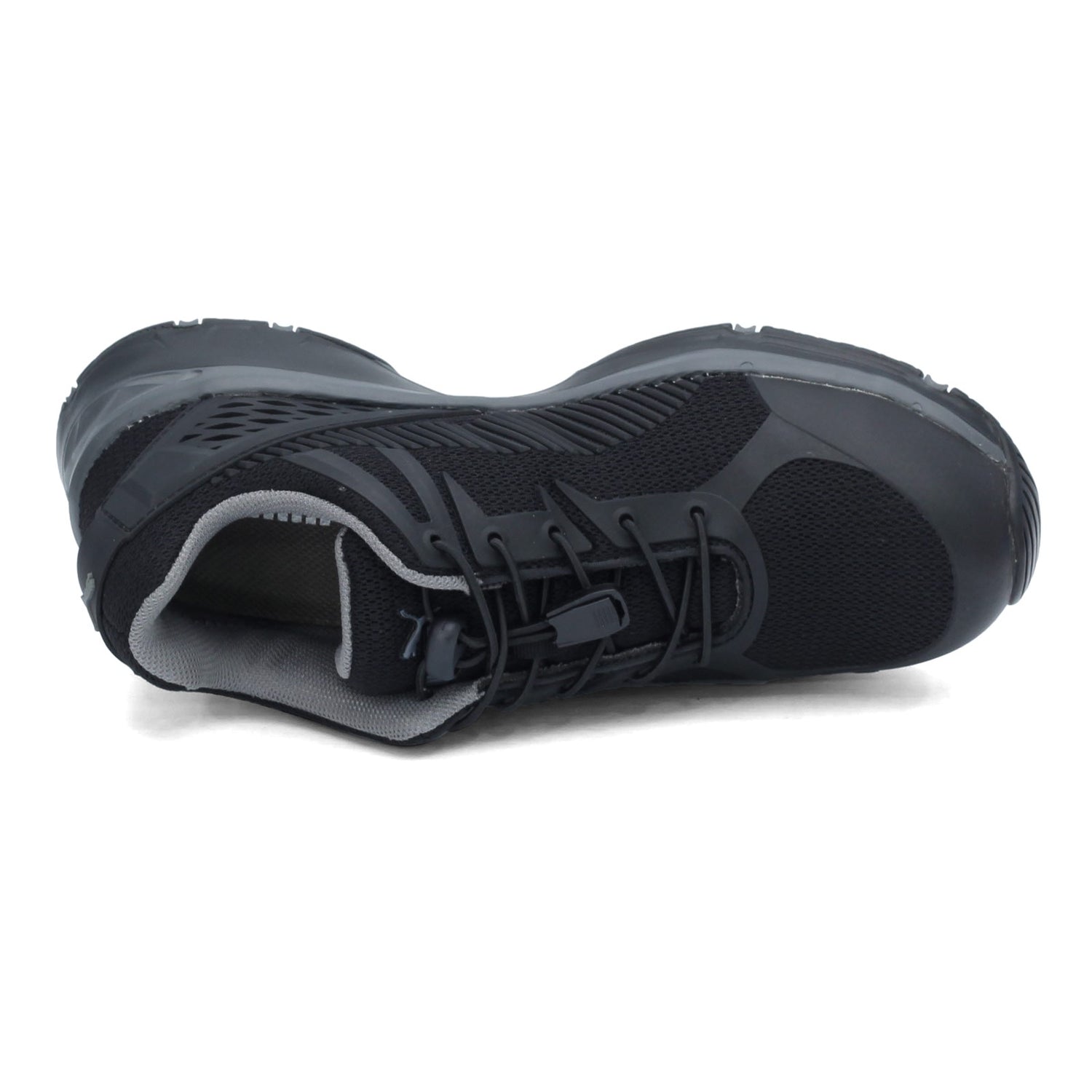 Peltz Shoes  Men's Puma Fuse Motion Low Steel Toe Work Shoe BLACK 643835