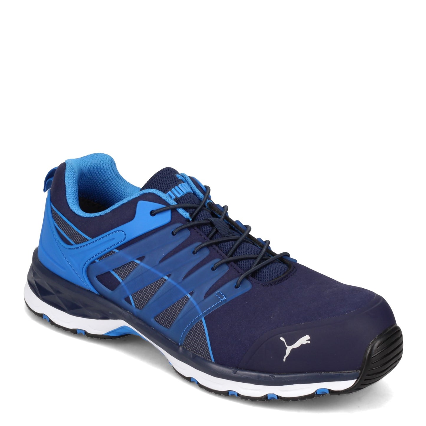 Peltz Shoes  Men's Puma Safety Velocity 2.0 Low Work Shoe BLUE 643855