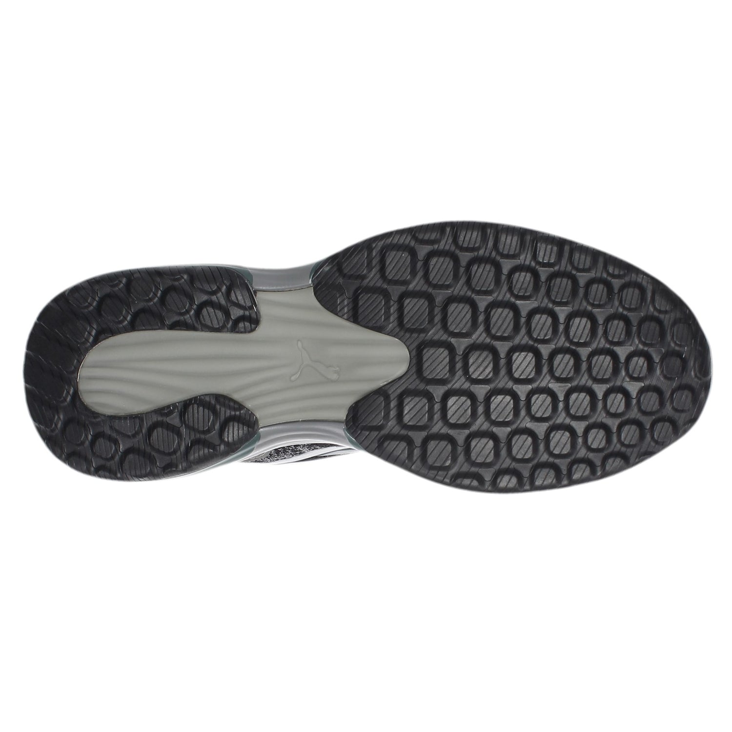 Peltz Shoes  Men's Puma Safety Charge Low Work Shoe BLACK GREY 644545