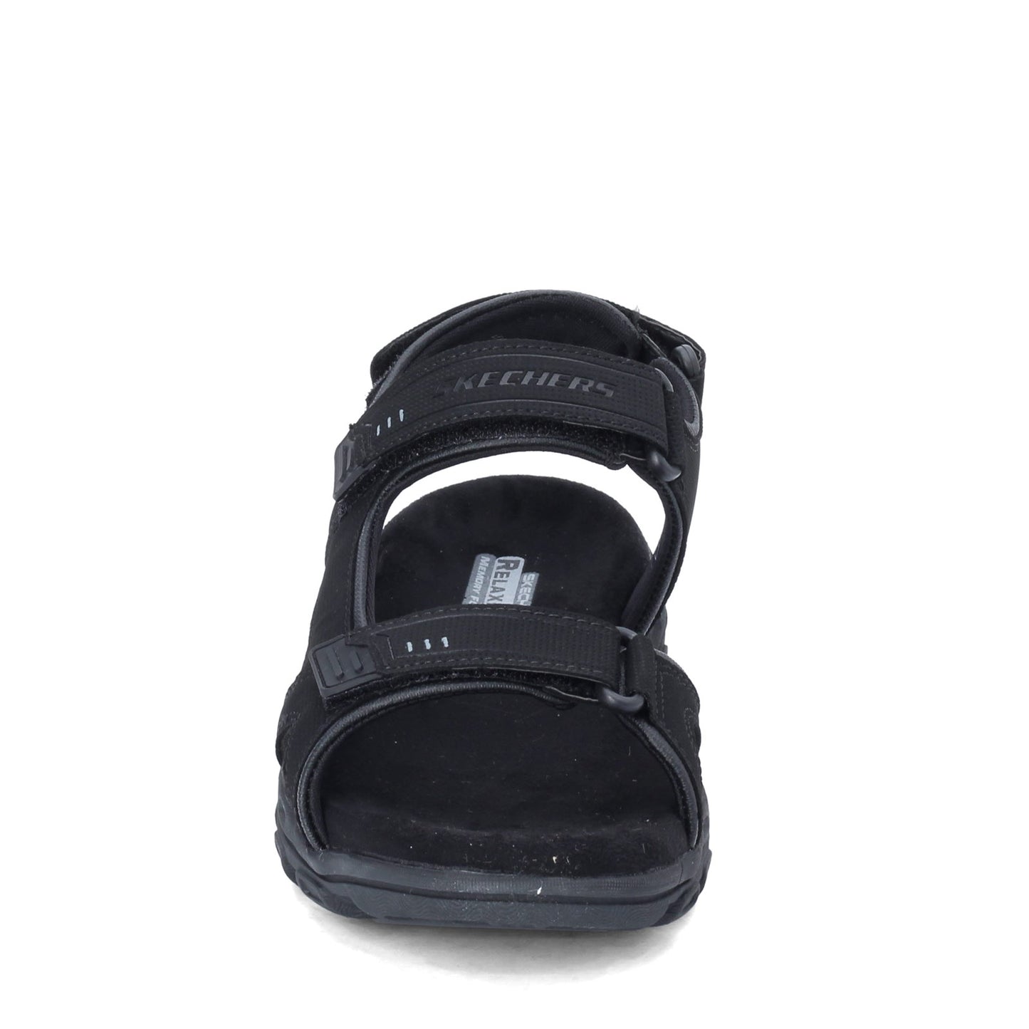 Peltz Shoes  Men's Skechers Relaxed Fit: Conner - Louden Sandal BLACK 64487-BLK