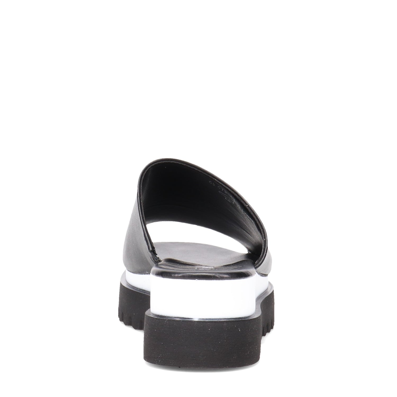 Peltz Shoes  Women's Gabor Platform Slide 64.613 Sandal BLACK 64.613-27